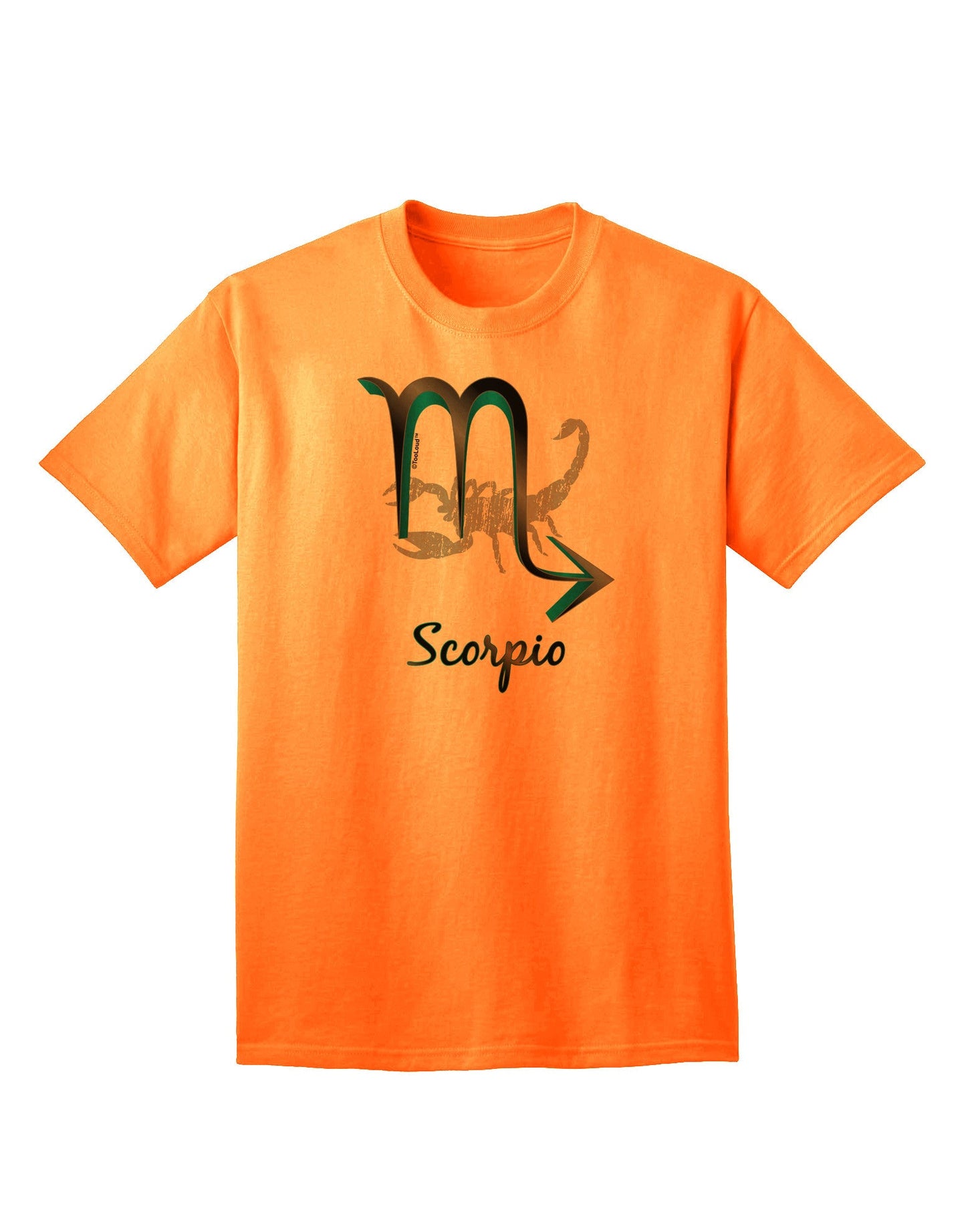 Scorpio Symbol Adult T-Shirt-unisex t-shirt-TooLoud-Neon-Orange-Small-Davson Sales