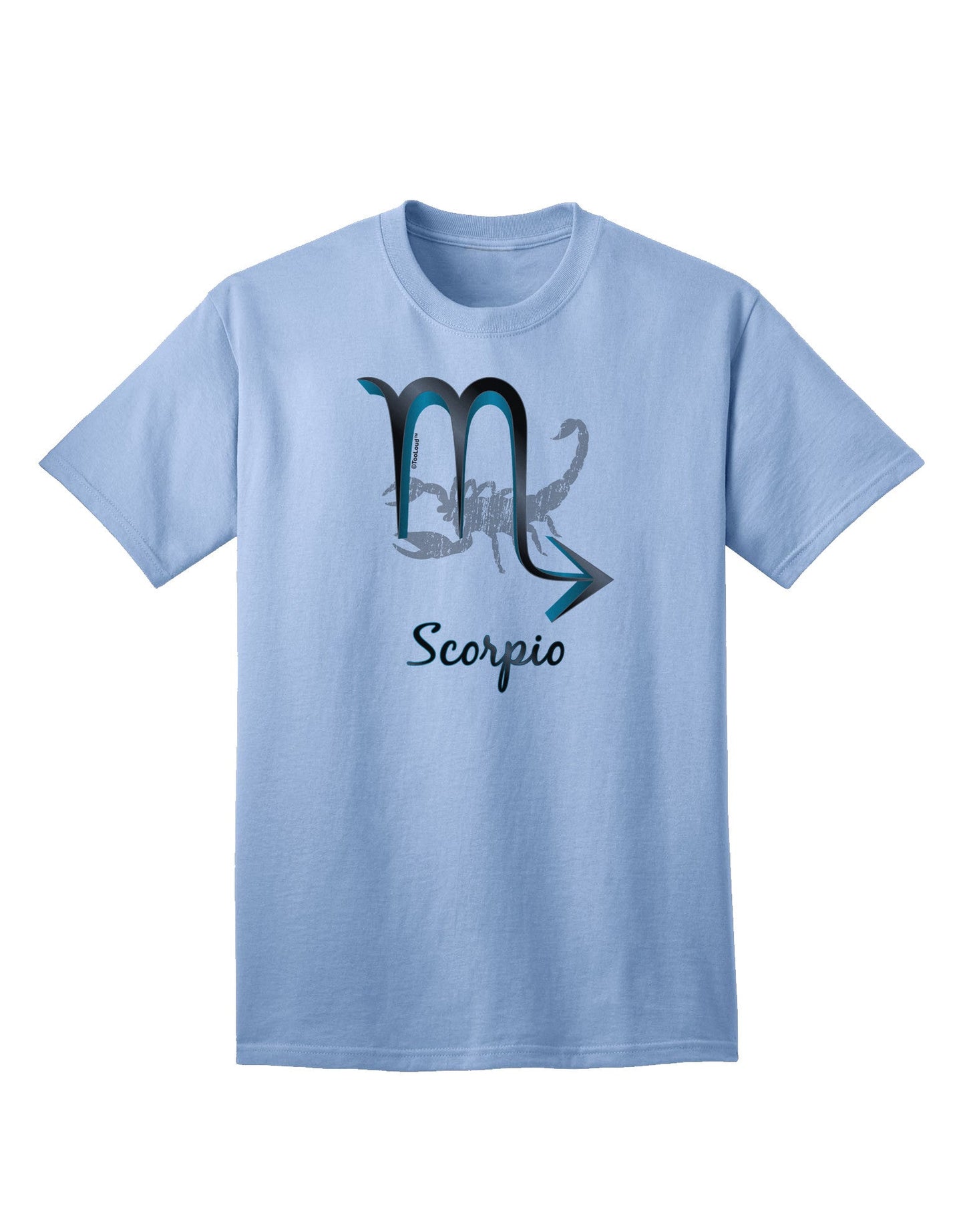Scorpio Symbol Adult T-Shirt-unisex t-shirt-TooLoud-Light-Blue-Small-Davson Sales