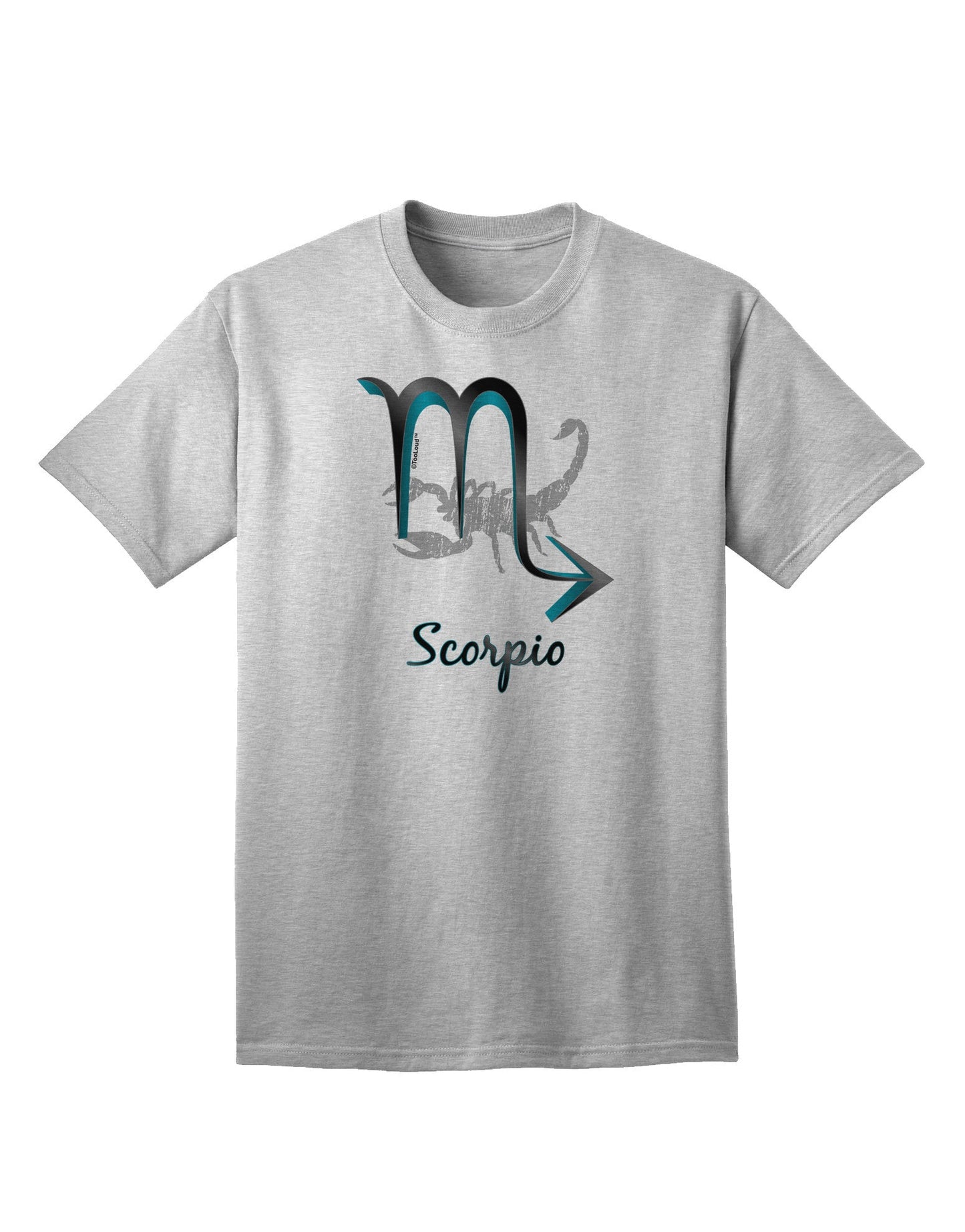 Scorpio Symbol Adult T-Shirt-unisex t-shirt-TooLoud-AshGray-Small-Davson Sales