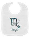 Scorpio Symbol Baby Bib