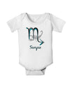 Scorpio Symbol Baby Romper Bodysuit-Baby Romper-TooLoud-White-06-Months-Davson Sales