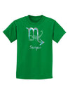 Scorpio Symbol Childrens Dark T-Shirt-Childrens T-Shirt-TooLoud-Kelly-Green-X-Small-Davson Sales