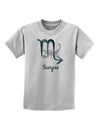 Scorpio Symbol Childrens T-Shirt-Childrens T-Shirt-TooLoud-AshGray-X-Small-Davson Sales