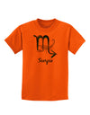 Scorpio Symbol Childrens T-Shirt-Childrens T-Shirt-TooLoud-Orange-X-Small-Davson Sales