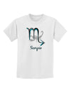 Scorpio Symbol Childrens T-Shirt-Childrens T-Shirt-TooLoud-White-X-Small-Davson Sales