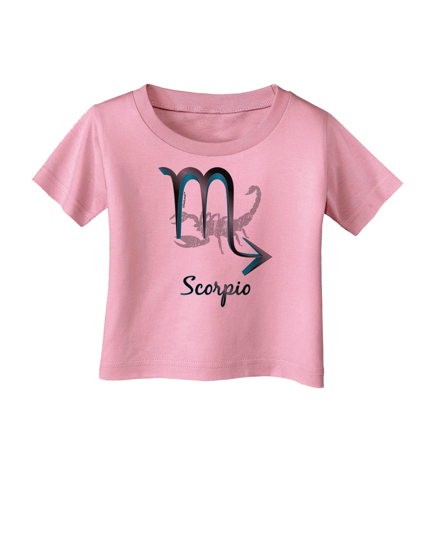Scorpio Symbol Infant T-Shirt-Infant T-Shirt-TooLoud-Candy-Pink-06-Months-Davson Sales