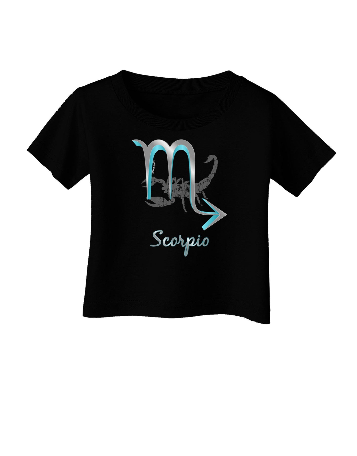 Scorpio Symbol Infant T-Shirt Dark-Infant T-Shirt-TooLoud-Black-06-Months-Davson Sales