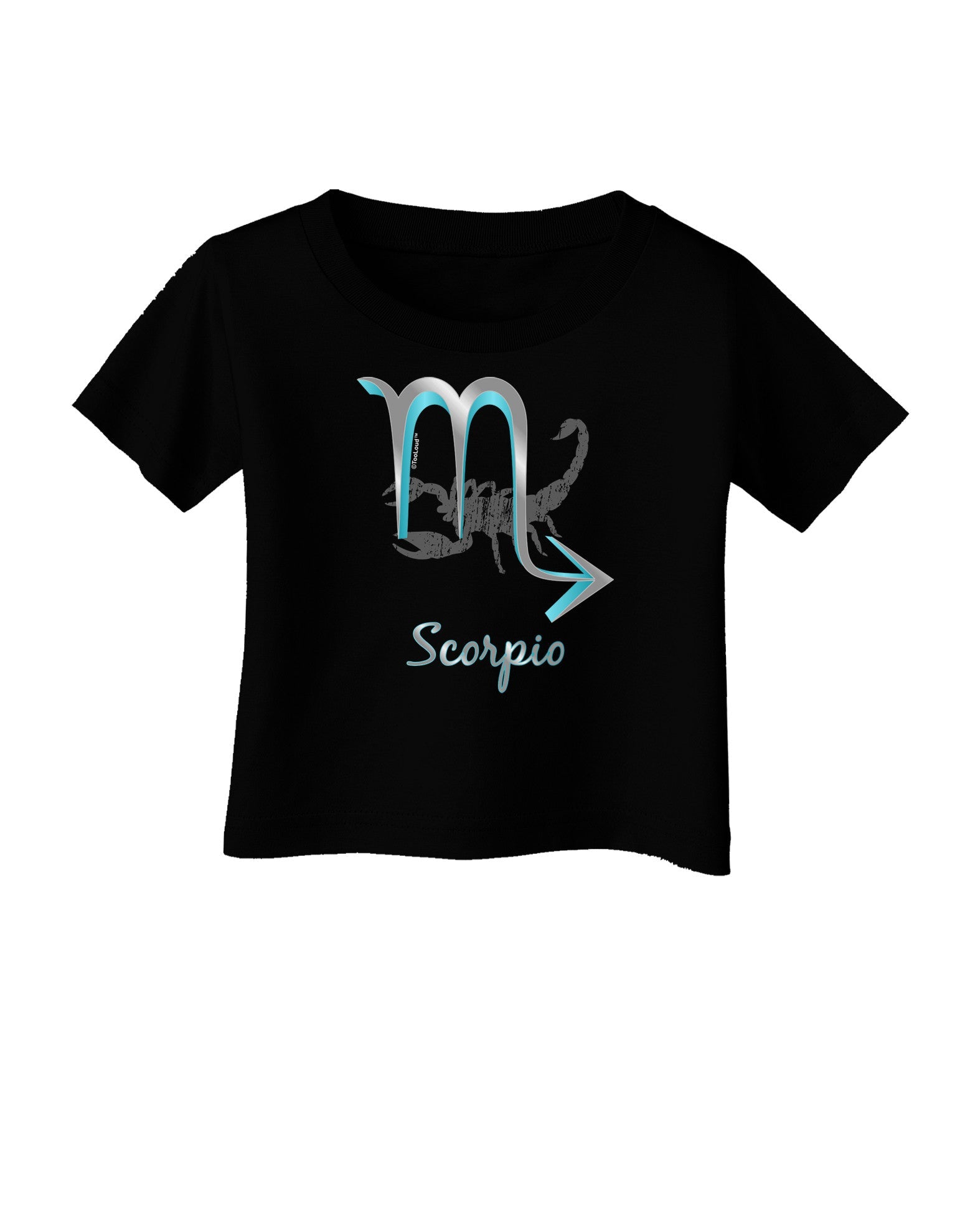 Scorpio Symbol Infant T-Shirt Dark-Infant T-Shirt-TooLoud-Black-06-Months-Davson Sales