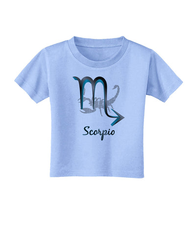 Scorpio Symbol Toddler T-Shirt-Toddler T-Shirt-TooLoud-Aquatic-Blue-2T-Davson Sales