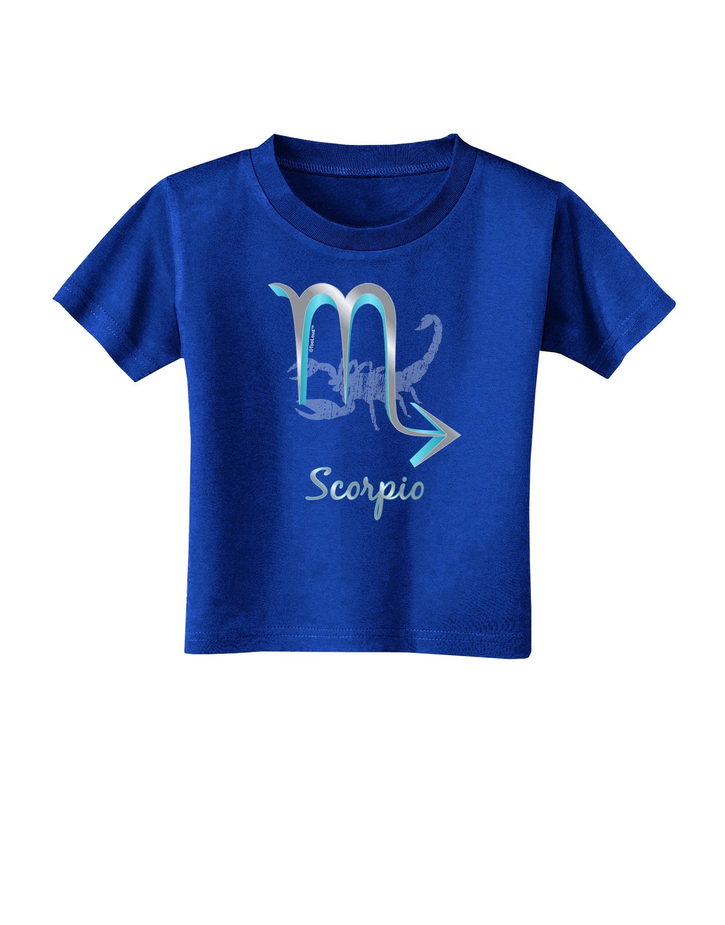 Scorpio Symbol Toddler T-Shirt Dark-Toddler T-Shirt-TooLoud-Royal-Blue-2T-Davson Sales