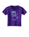 Scorpio Symbol Toddler T-Shirt Dark-Toddler T-Shirt-TooLoud-Purple-2T-Davson Sales