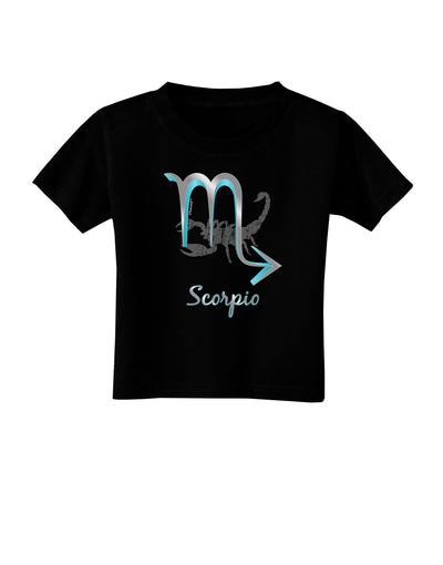 Scorpio Symbol Toddler T-Shirt Dark-Toddler T-Shirt-TooLoud-Black-2T-Davson Sales