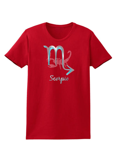 Scorpio Symbol Womens Dark T-Shirt-TooLoud-Red-X-Small-Davson Sales