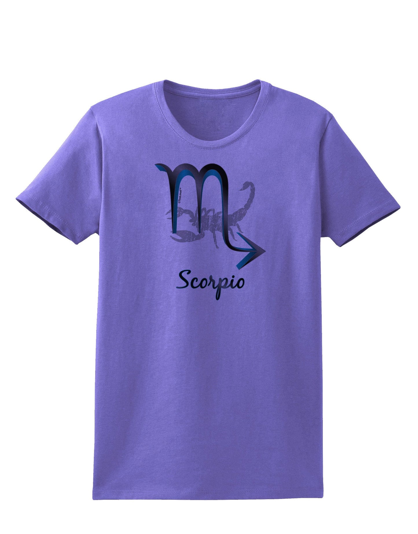 Scorpio Symbol Womens T-Shirt-Womens T-Shirt-TooLoud-Violet-X-Small-Davson Sales