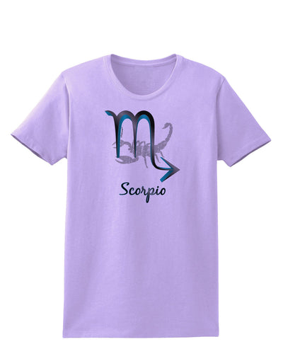 Scorpio Symbol Womens T-Shirt-Womens T-Shirt-TooLoud-Lavender-X-Small-Davson Sales