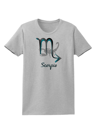 Scorpio Symbol Womens T-Shirt-Womens T-Shirt-TooLoud-AshGray-X-Small-Davson Sales