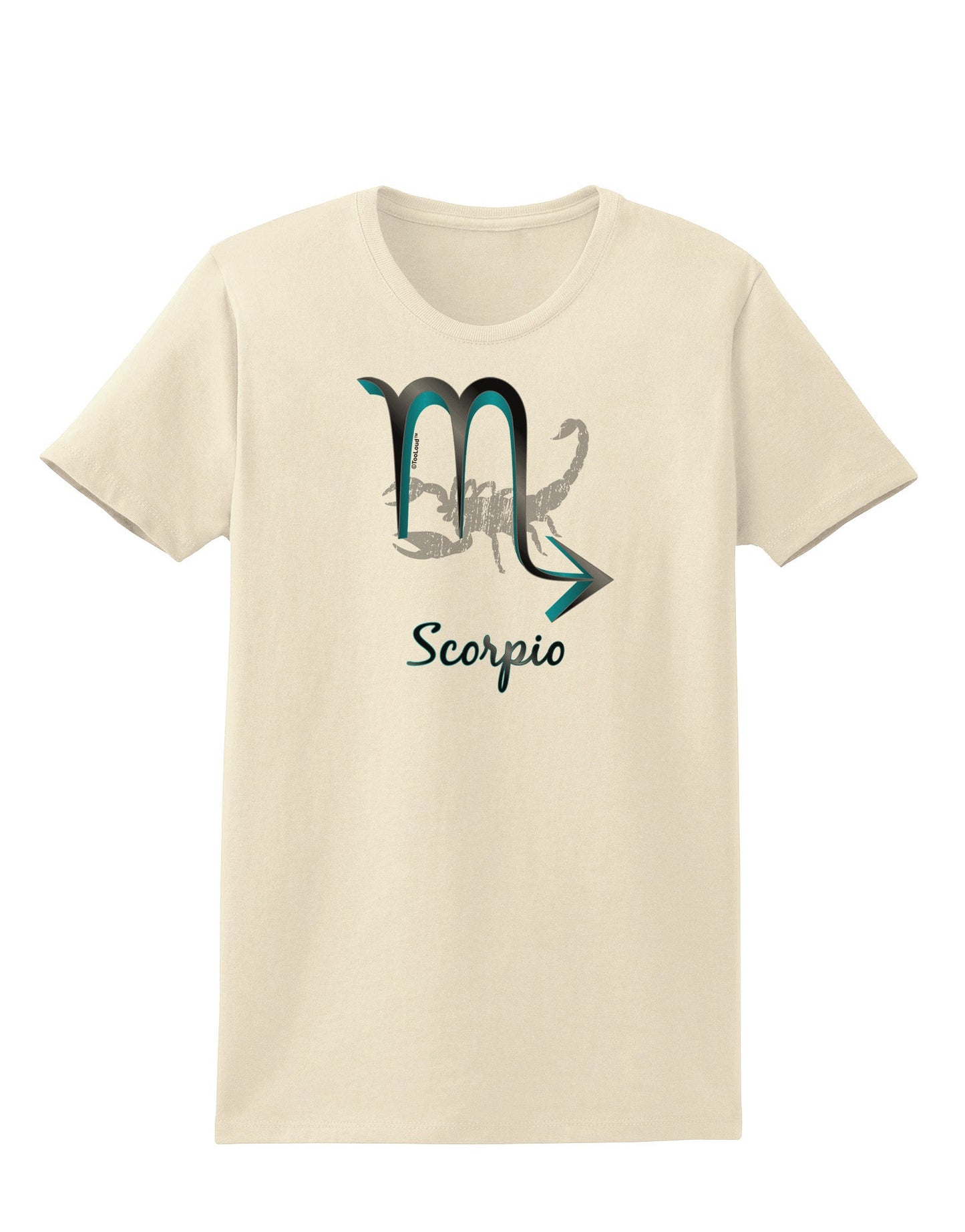 Scorpio Symbol Womens T-Shirt-Womens T-Shirt-TooLoud-Natural-X-Small-Davson Sales