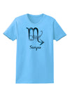 Scorpio Symbol Womens T-Shirt-Womens T-Shirt-TooLoud-Aquatic-Blue-X-Small-Davson Sales