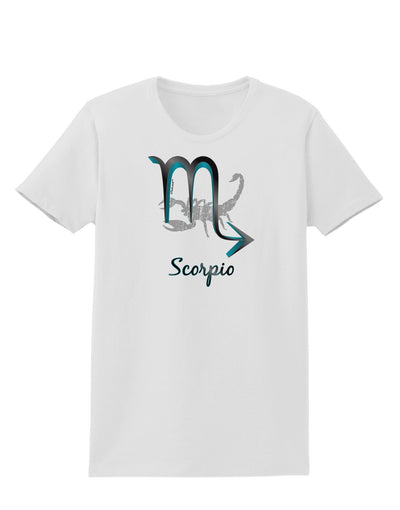 Scorpio Symbol Womens T-Shirt-Womens T-Shirt-TooLoud-White-X-Small-Davson Sales