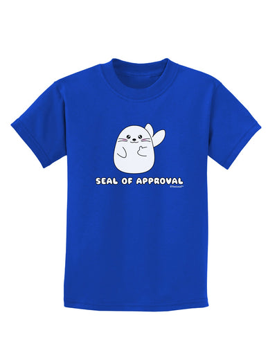 Seal of Approval Childrens Dark T-Shirt by TooLoud-Childrens T-Shirt-TooLoud-Royal-Blue-X-Small-Davson Sales