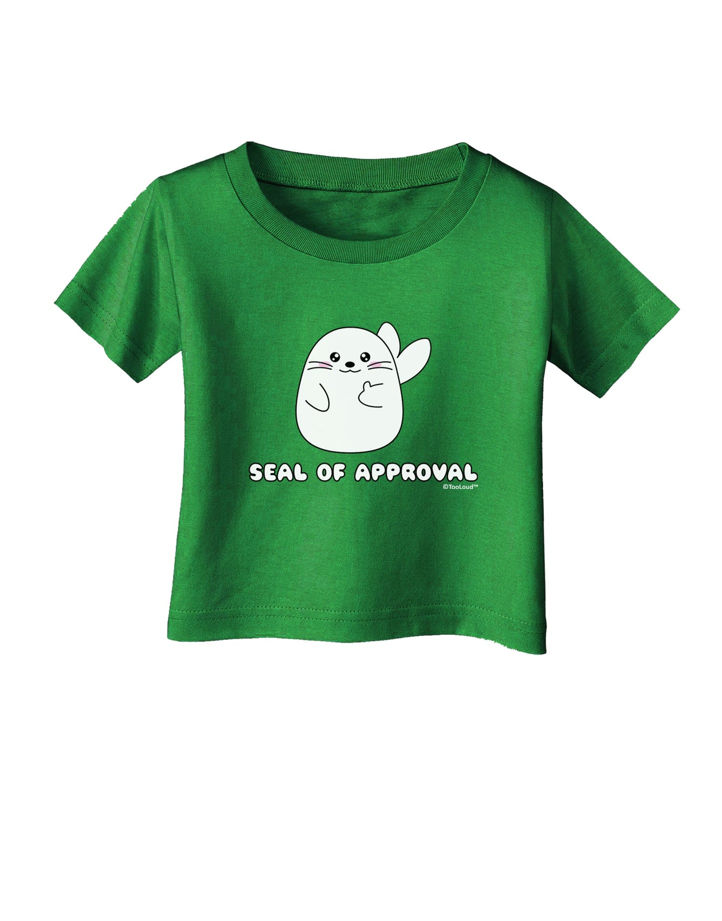 Seal of Approval Infant T-Shirt Dark by TooLoud-Infant T-Shirt-TooLoud-Clover-Green-06-Months-Davson Sales