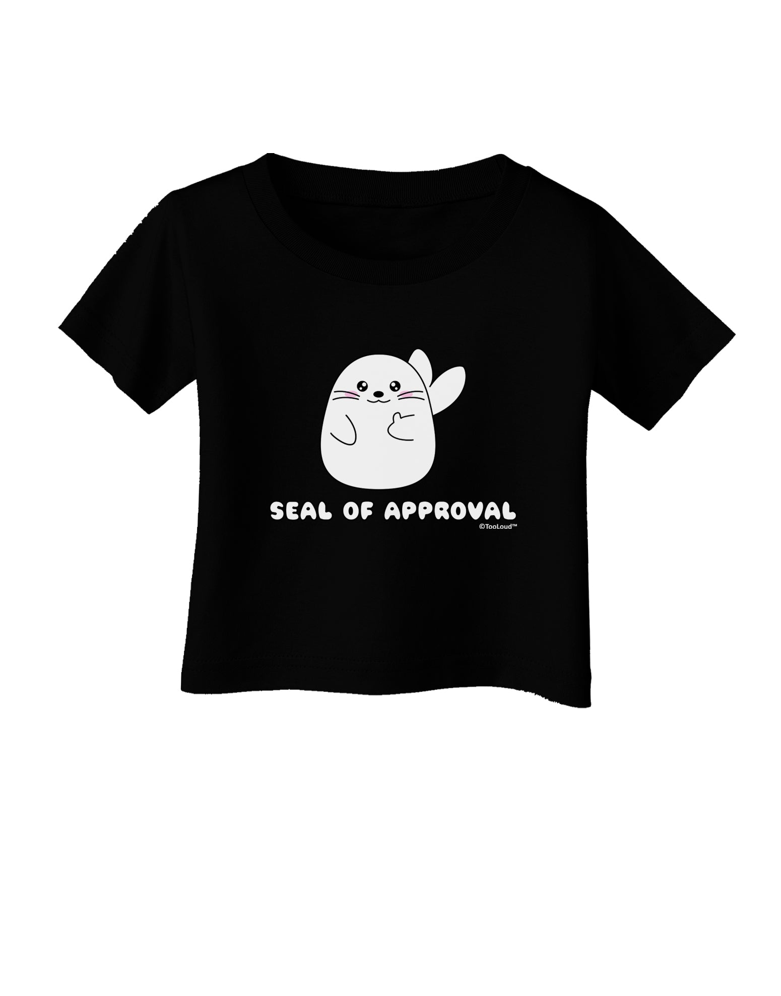Seal of Approval Infant T-Shirt Dark by TooLoud-Infant T-Shirt-TooLoud-Black-06-Months-Davson Sales
