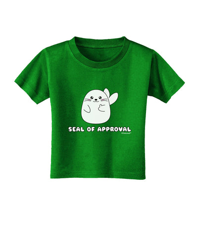 Seal of Approval Toddler T-Shirt Dark by TooLoud-Toddler T-Shirt-TooLoud-Clover-Green-2T-Davson Sales