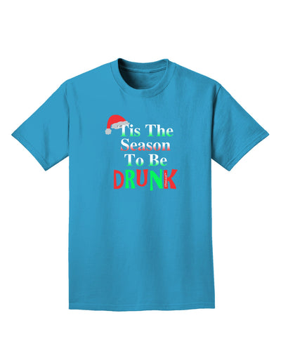 Season To Be Drunk Adult Dark T-Shirt-Mens T-Shirt-TooLoud-Turquoise-Small-Davson Sales
