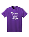 Season To Be Drunk BnW Adult Dark T-Shirt-Mens T-Shirt-TooLoud-Purple-Small-Davson Sales