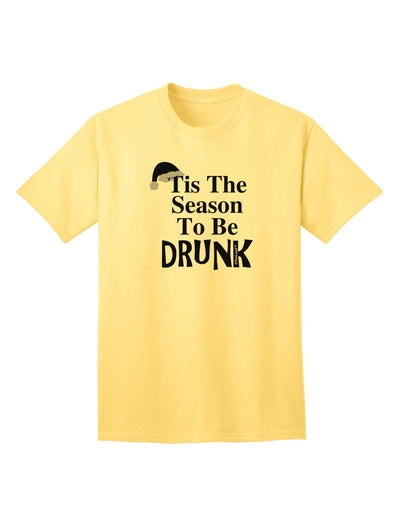 Season To Be Drunk BnW Adult T-Shirt-Mens T-Shirt-TooLoud-Yellow-Small-Davson Sales