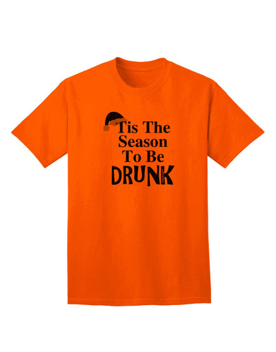 Season To Be Drunk BnW Adult T-Shirt-Mens T-Shirt-TooLoud-Orange-Small-Davson Sales