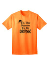 Season To Be Drunk BnW Adult T-Shirt-Mens T-Shirt-TooLoud-Neon-Orange-Small-Davson Sales