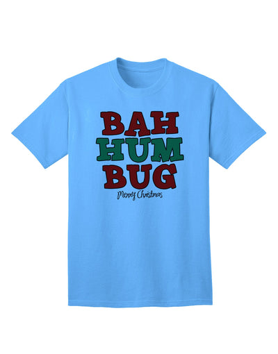 Seasonal Bah Humbug Merry Christmas Adult T-Shirt - A Festive Essential for Holiday Wardrobe-Mens T-shirts-TooLoud-Aquatic-Blue-Small-Davson Sales