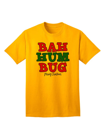 Seasonal Bah Humbug Merry Christmas Adult T-Shirt - A Festive Essential for Holiday Wardrobe-Mens T-shirts-TooLoud-Gold-Small-Davson Sales
