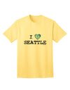 Seattle Heart Flag Adult T-Shirt - Embrace the Distressed Style with TooLoud-Mens T-shirts-TooLoud-Yellow-Small-Davson Sales