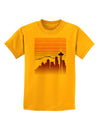 Seattle Skyline Sunrise Childrens T-Shirt-Childrens T-Shirt-TooLoud-Gold-X-Small-Davson Sales