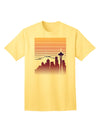 Seattle Skyline Sunrise - Premium Adult T-Shirt for Urban Fashion Enthusiasts-Mens T-shirts-TooLoud-Yellow-Small-Davson Sales