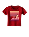 Seattle Skyline Sunrise Toddler T-Shirt Dark-Toddler T-Shirt-TooLoud-Red-2T-Davson Sales