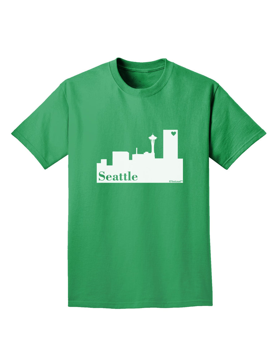 Seattle Skyline with Space Needle Adult Dark T-Shirt by TooLoud-Mens T-Shirt-TooLoud-Purple-Small-Davson Sales