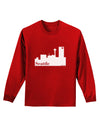 Seattle Skyline with Space Needle Adult Long Sleeve Dark T-Shirt by TooLoud-TooLoud-Red-Small-Davson Sales