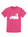 Seattle Skyline with Space Needle Childrens Dark T-Shirt by TooLoud-Childrens T-Shirt-TooLoud-Sangria-X-Small-Davson Sales