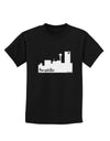 Seattle Skyline with Space Needle Childrens Dark T-Shirt by TooLoud-Childrens T-Shirt-TooLoud-Black-X-Small-Davson Sales