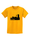 Seattle Skyline with Space Needle Childrens T-Shirt by TooLoud-Childrens T-Shirt-TooLoud-Gold-X-Small-Davson Sales