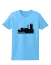 Seattle Skyline with Space Needle Womens T-Shirt by TooLoud-Womens T-Shirt-TooLoud-Aquatic-Blue-X-Small-Davson Sales