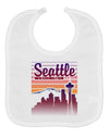 Seattle Washington Sunset Baby Bib