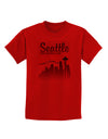 Seattle Washington Sunset Childrens T-Shirt-Childrens T-Shirt-TooLoud-Red-X-Small-Davson Sales