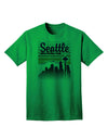 Seattle Washington Sunset - Premium Adult T-Shirt Collection-Mens T-shirts-TooLoud-Kelly-Green-Small-Davson Sales