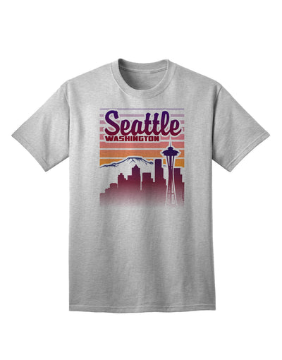 Seattle Washington Sunset - Premium Adult T-Shirt Collection-Mens T-shirts-TooLoud-AshGray-Small-Davson Sales