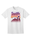 Seattle Washington Sunset - Premium Adult T-Shirt Collection-Mens T-shirts-TooLoud-White-Small-Davson Sales