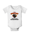 Secretary - Superpower Baby Romper Bodysuit-Baby Romper-TooLoud-White-06-Months-Davson Sales